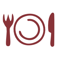 imagen de plato con cubiertos